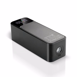 Varavirtalähde 27 000mAh, 1x USB, 2x USB-C, 162,5W, QC4+, taskulamppu, LCD-näyttö, musta