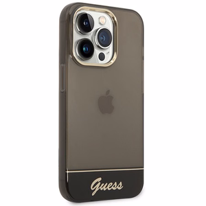 Guess GUHCP14LHGCOK iPhone 14 Pro 6.1 "musta / musta kovakotelo läpikuultava