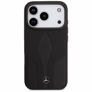 Mercedes Leather The Move MagSafe Suojakuori iPhone 17 Pro:lle - Musta