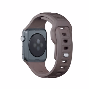 3mk-silikoniranneke Apple Watchille, 38/40/41/42 mm, Taupe, pieni koko