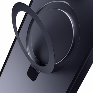 3mk Smoke Case Mag&Stand Suojakuori Apple iPhone 16 Pro Max:lle - musta