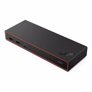 Lenovo ThinkPad USB4 Dock 5000 EU -telakointiasema, 2 × DisplayPort, 1 × HDMI, 135 W