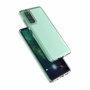 Spring Case kirkas TPU geeli suojakuori värikäs kehys Samsung Galaxy A72 4G vaaleanpunainen vaaleanpunainen