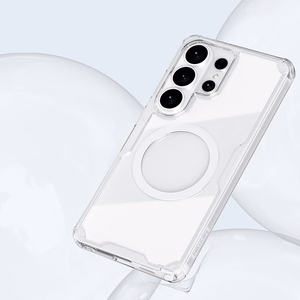Nillkin Nature TPU Pro MagSafe yhteensopiva suojakuori Samsung Galaxy S26 Ultra:lle valkoinen