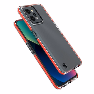 Spring Case tapauksessa Realme C31 silikoni kansi kehys musta