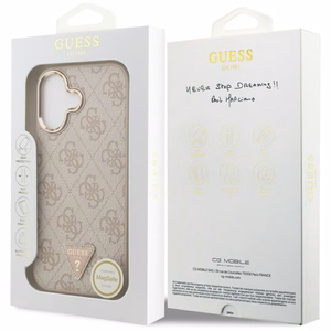 Guess 4G Triangle Logo MagSafe Suojakuori iPhone 17:lle - ruusukultainen