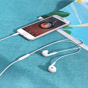 Borofone Earphones BM100 Max Fuente with microphone white