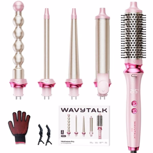 Hair styling comb Wavytalk Heatwave Pro pink