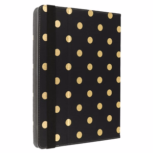 Wonder Canvas Tabletin suojakuori 13 tuumaa kultainen polka-dot