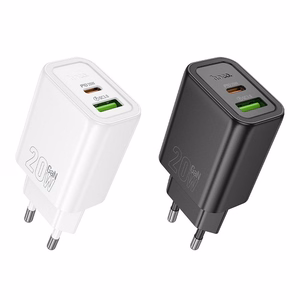 Puhelinlaturi Hoco USB A + USB C QC3.0 PD 3A 20W N61 musta