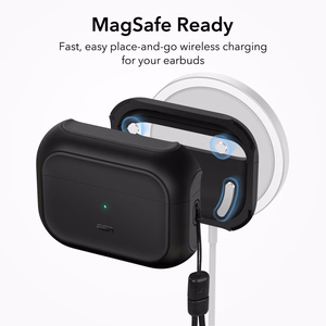 ESR Orbit Halolock MagSafe-suojakuori Apple AirPods Pro 1 / 2:lle - musta