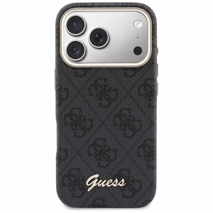 GUESS suojakuori iPhone 17 Pro:lle MagSafe-yhteensopiva GUHMP17L5P4FWMSK (PU FW 4G Script) musta