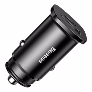 Baseus Square PPS älykäs autolaturi USB QC 4.0 ja USB-C PD 3.0 SCP -porteilla, musta (CCALL-AS01)