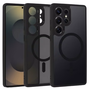 Täysin matta Mag -takakuori Samsung Galaxy S25 Ultra - musta