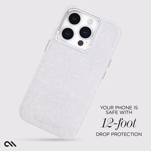 Case-Mate Shimmer MagSafe suojakuori iPhone 15 Pro -laitteelle, helmiäishohtoinen