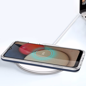 Kirkas 3in1 tapauksessa Samsung Galaxy A03s (166) kehys geeli kansi sininen