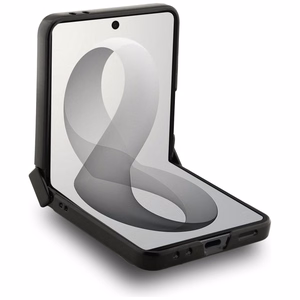 Ruskea Guess 4G Classic MagSafe -suojakuori Samsung Galaxy Z Flip8 -puhelimelle
