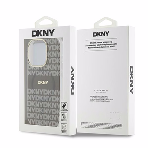 DKNY IML Mono ja Raita MagSafe Suojakuori iPhone 15 Pro:lle - beige