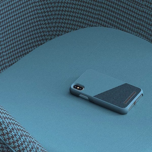 Nordic Elements Saeson Freja suojakuori laitteelle iPhone XS Max, petrolinsininen