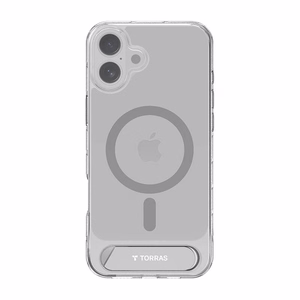 Torras Pstand-sarjan kotelo iPhone 16 Plus (läpinäkyvä)