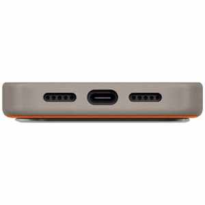 Uniq Lyden DS Suojakuori iPhone 17 Pro:lle Magclick Charging - oranssi-harmaa