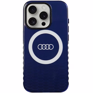Audi IML Big Logo MagSafe Suojakuori iPhone 15 Pro:lle - sininen