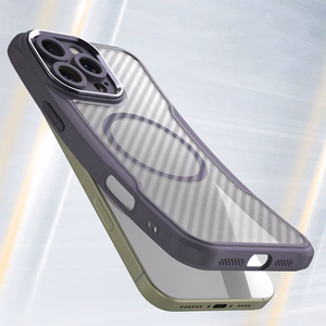 Leading Series MagSafe Silikoninen Suojakuori iPhone 16 Pro:lle - Violetti
