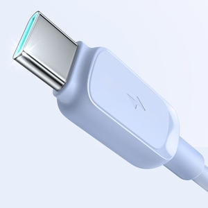 Joyroom Multi-Color Series A14 USB-A / USB-C 3A kaapeli 1.2m - sininen