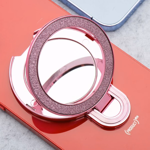 Puhelinteline CIRCLE MIRROR - tarrakiinnitys - vaaleanpunainen