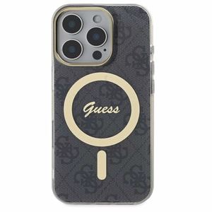 Guess IML 4G MagSafe Suojakuori iPhone 16 Pro:lle - musta