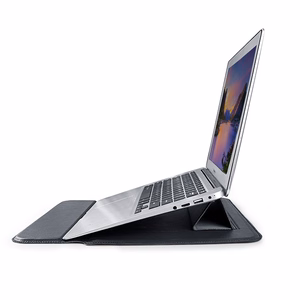 Devia kannettavan laukku / MacBook ultraohut suojalaukku 15,4'' vedenkestävä PU-nahka musta