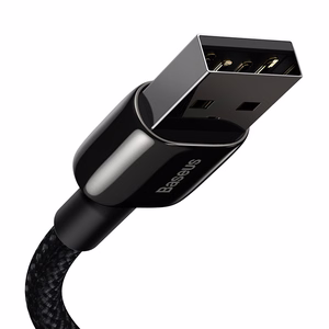 Baseus Tungsten Gold Kaapeli USB - Lightning 2.4A 2m (musta)