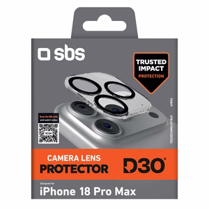 SBS D3O kameran linssinsuojus mallille iPhone 18 Pro Max