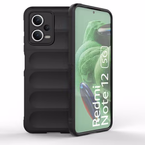 Magic Shield Case joustava panssari Suojakuori Xiaomi Redmi Note 12 5G / Poco X5 5G:lle musta