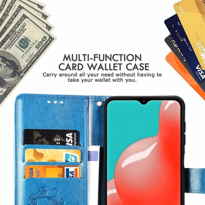 Case Flower Book Samsung A155 A15 4G/A156 A15 5G blue