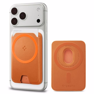 Spigen Valentinus MagFit+ MagSafe-magneettikorttikotelo puhelimelle – oranssi