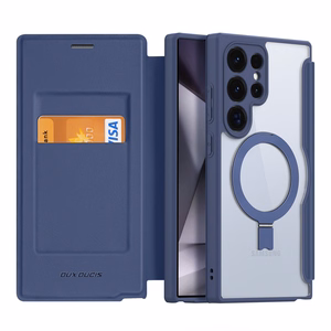 Dux Ducis Skin X Pro kotelo magneettisella sormusjalustalla Samsung S24 Ultra - sininen