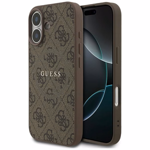 Guess 4G Ring Classic Logo MagSafe suojakuori iPhone 17:lle - ruskea