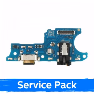 Latausportti yhteensopiva Samsung A025 A02s flex-kaapelilla / hopeinen (Service Pack)