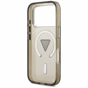 GUESS suojakuori iPhone 17 Pro Max MagSafe-yhteensopiva (IML Gradient kolmiologolla) - khaki