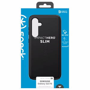 Speck ImpactHero Slim suojakuori Samsung Galaxy S23 FE -laitteelle, musta