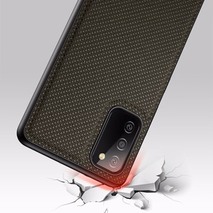 Dux Ducis Fino kotelo päällystetty nylon materiaalia Samsung Galaxy A03s vihreä