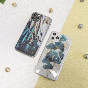 Gold Glam suojakuori Samsung Galaxy A15 4G / A15 5G höyhenet