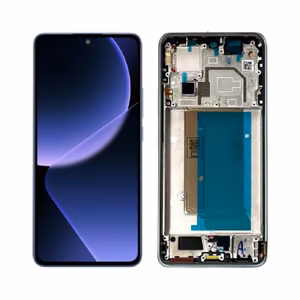 LCD Display Compatible with Xiaomi 13T (13T Pro) with frame / black / HQ