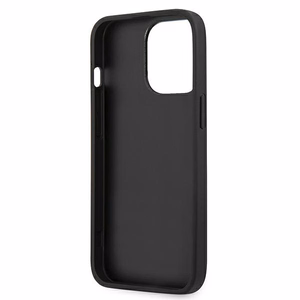Karl Lagerfeld KLHCP13XPKMB iPhone 13 Pro Max 6,7" sininen kova kotelo Leather Ikonik Karl`s Head Metal