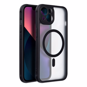 Case for iPhone 13 Full Matte Mag Cover compatible with MagSafe black