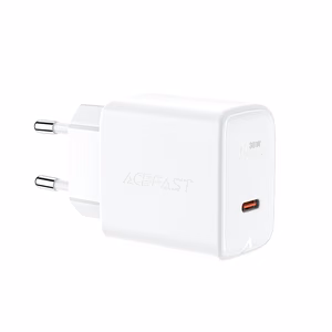 Acefast laturi GaN USB Type C 30W, PD, QC 3.0, AFC, FCP valkoinen (A21 white)