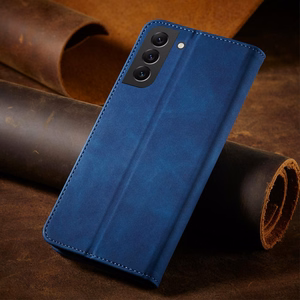 Magnet Fancy Suojakuori Samsung Galaxy S23+:lle lompakkokotelo jalustalla sininen