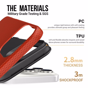 Perfectionists Triangle Mag Suojakuori iPhone 13 Pro Max punainen