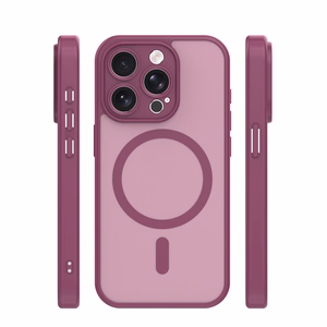 Mag Matt case for iPhone 14 Pro 6,1" maroon camera protection